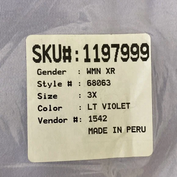 Lands’ End Light Violet Mock Turtleneck - Picture 3 of 4